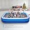 Inflatable Swimming Pool 103" X69" X20" Full-Sized Lounge Pool for Kiddie, Adults, Easy Set Family for Backyard Summer Water Party Outdoor Kiddie Pools